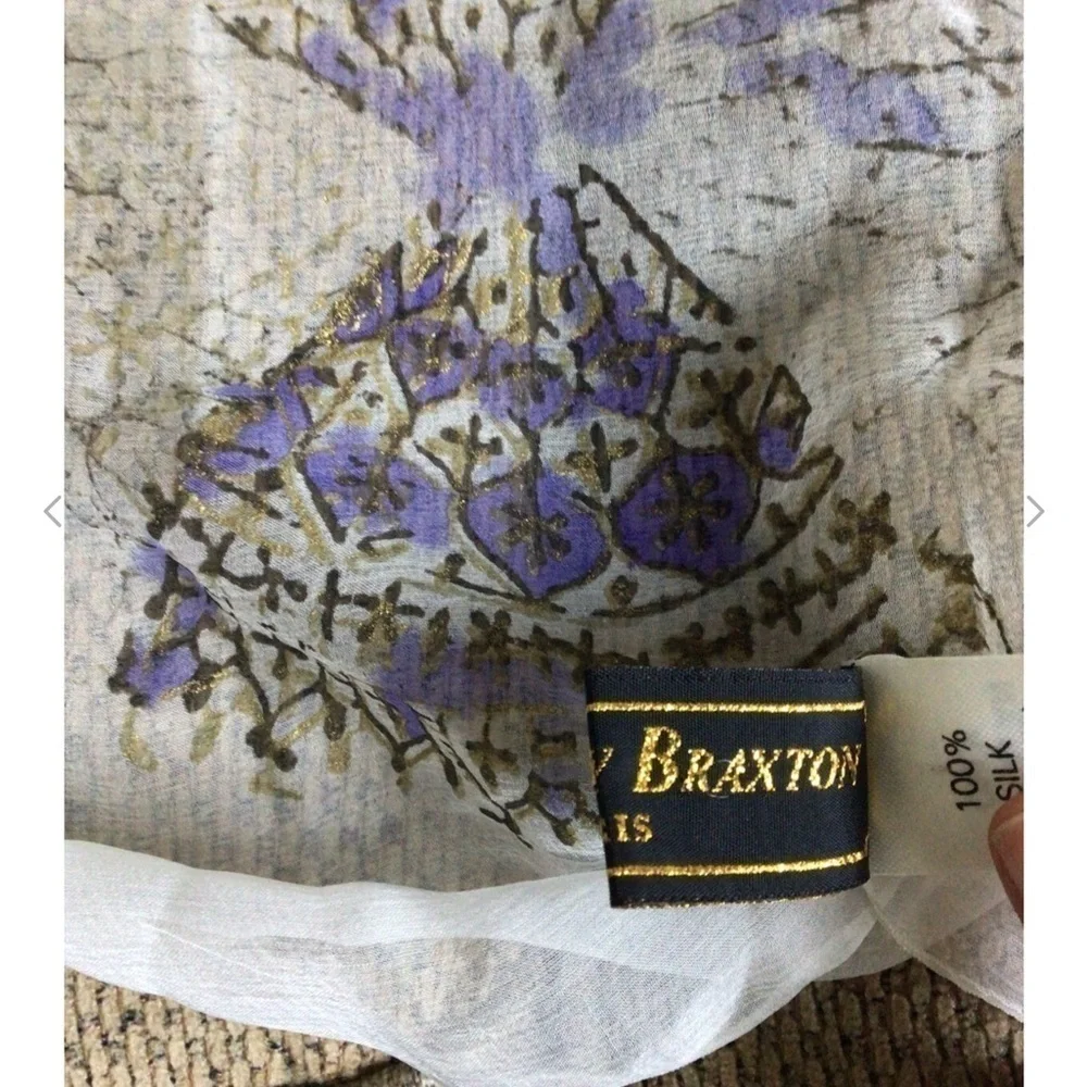 Sabina Fay Braxton large silk scarf